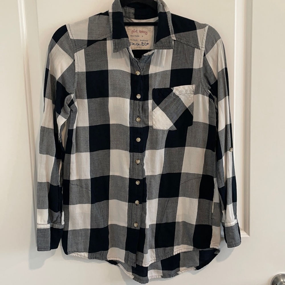 Plaid button down